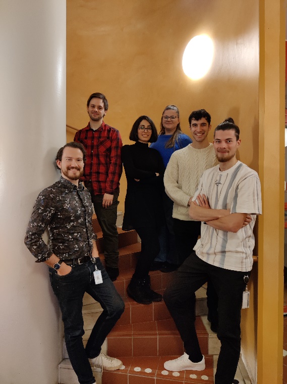 Dr. Bojar and his laboratory team(from right to left): Daniel Bojar, Jon Lundstrøm, James Urban, Christina Grozou, Hila Nordén, Luc Thomès
