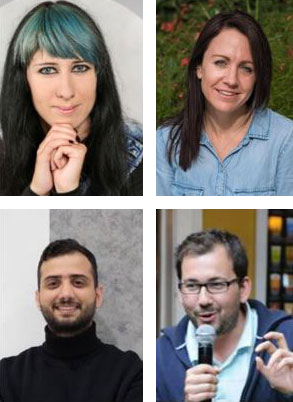 Collaborators on this project include, top (left to right): Dr. Ágnes Zsila, Dr. Emma Thomas, and bottom (left to right): Benyamin Mokhtari Chirani and Dr. Gabor Orosz.