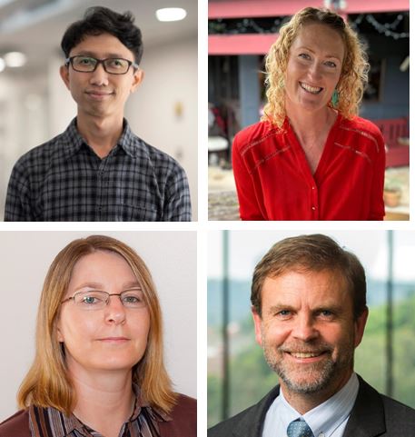 Collaborators on this research include Dr. Rama Dhenni (top left), Alexandra Carey Hoppé (top right), Prof. Vanessa Venturi (bottom left), and Prof. Anthony Kelleher (bottom right).