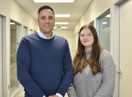 Dr. Mark Ferro and Emma Littler